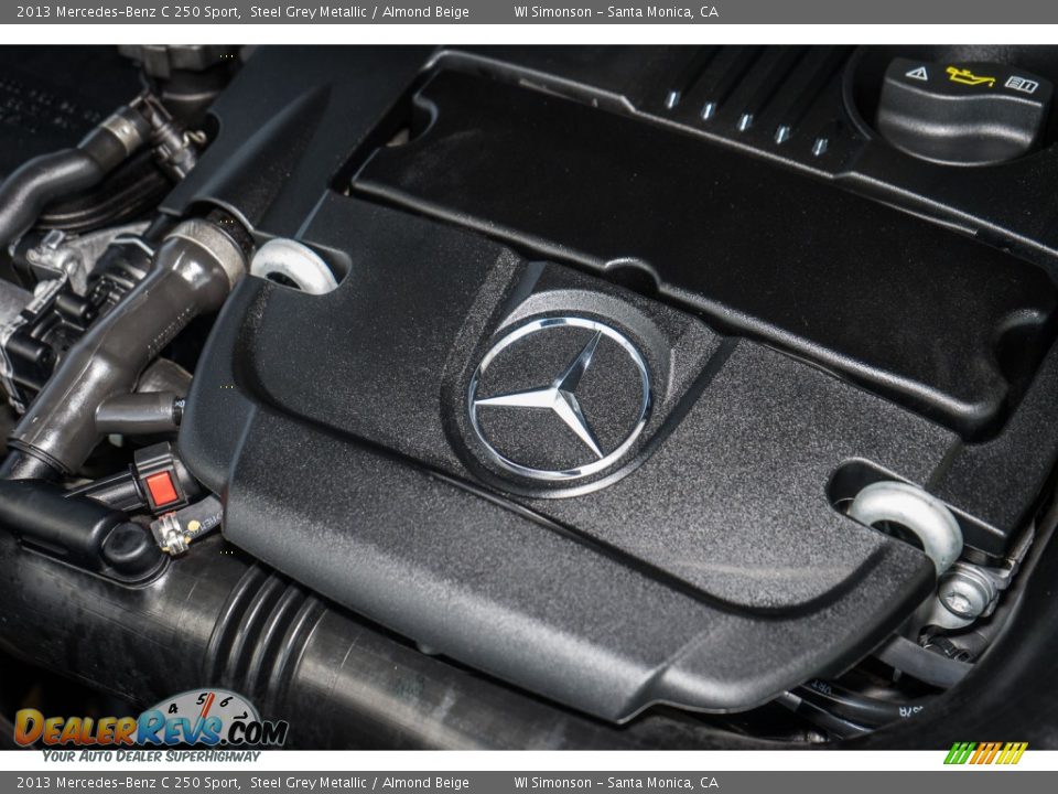 2013 Mercedes-Benz C 250 Sport Steel Grey Metallic / Almond Beige Photo #26