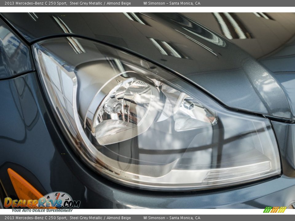 2013 Mercedes-Benz C 250 Sport Steel Grey Metallic / Almond Beige Photo #27