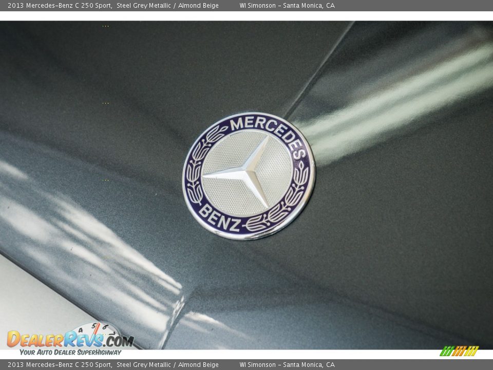 2013 Mercedes-Benz C 250 Sport Steel Grey Metallic / Almond Beige Photo #28