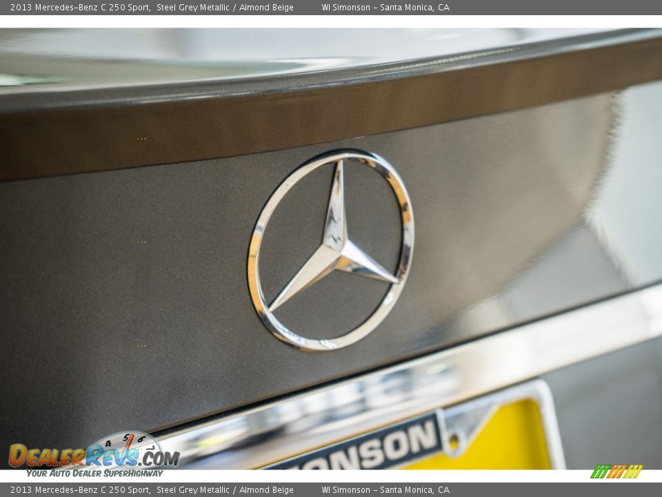 2013 Mercedes-Benz C 250 Sport Steel Grey Metallic / Almond Beige Photo #30