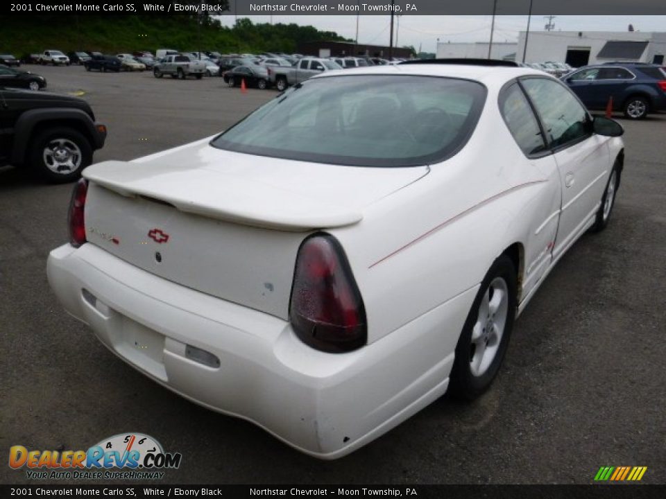 2001 Chevrolet Monte Carlo SS White / Ebony Black Photo #4