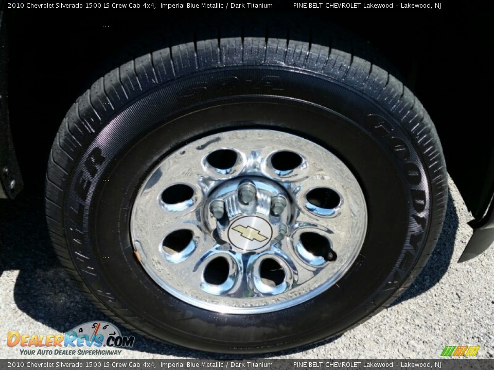 2010 Chevrolet Silverado 1500 LS Crew Cab 4x4 Imperial Blue Metallic / Dark Titanium Photo #4
