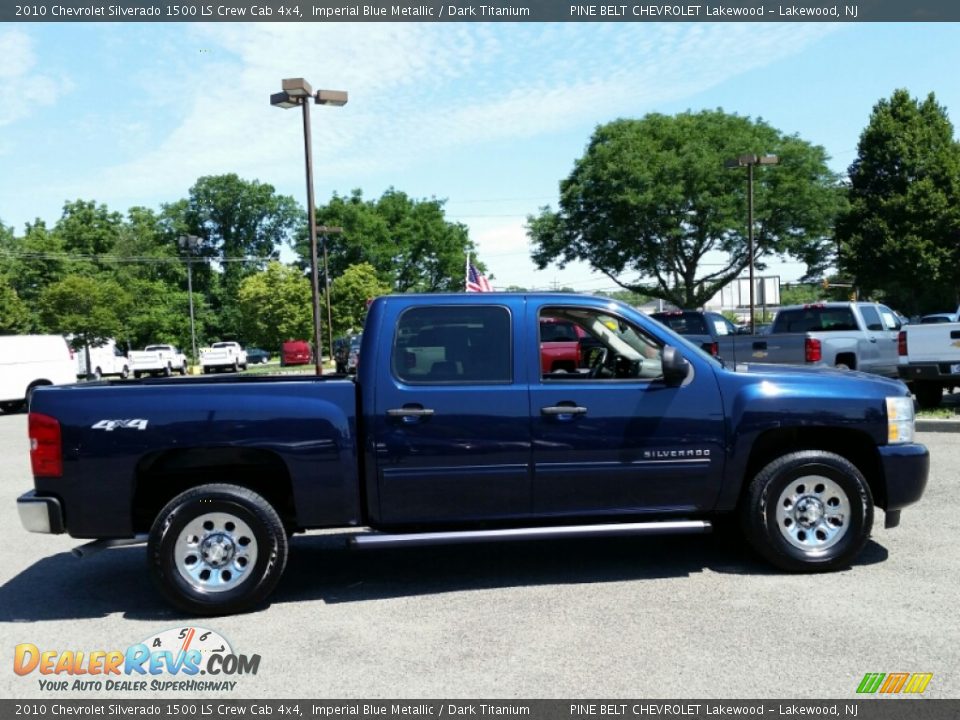 2010 Chevrolet Silverado 1500 LS Crew Cab 4x4 Imperial Blue Metallic / Dark Titanium Photo #5