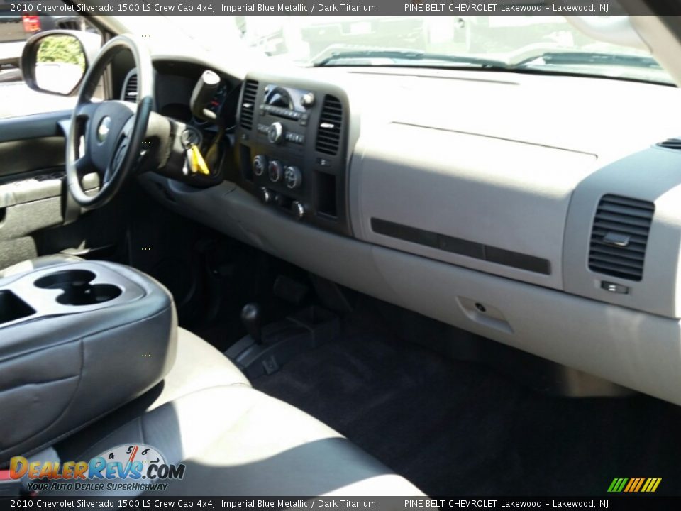 2010 Chevrolet Silverado 1500 LS Crew Cab 4x4 Imperial Blue Metallic / Dark Titanium Photo #6