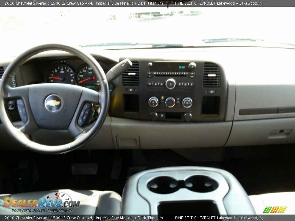 2010 Chevrolet Silverado 1500 LS Crew Cab 4x4 Imperial Blue Metallic / Dark Titanium Photo #14
