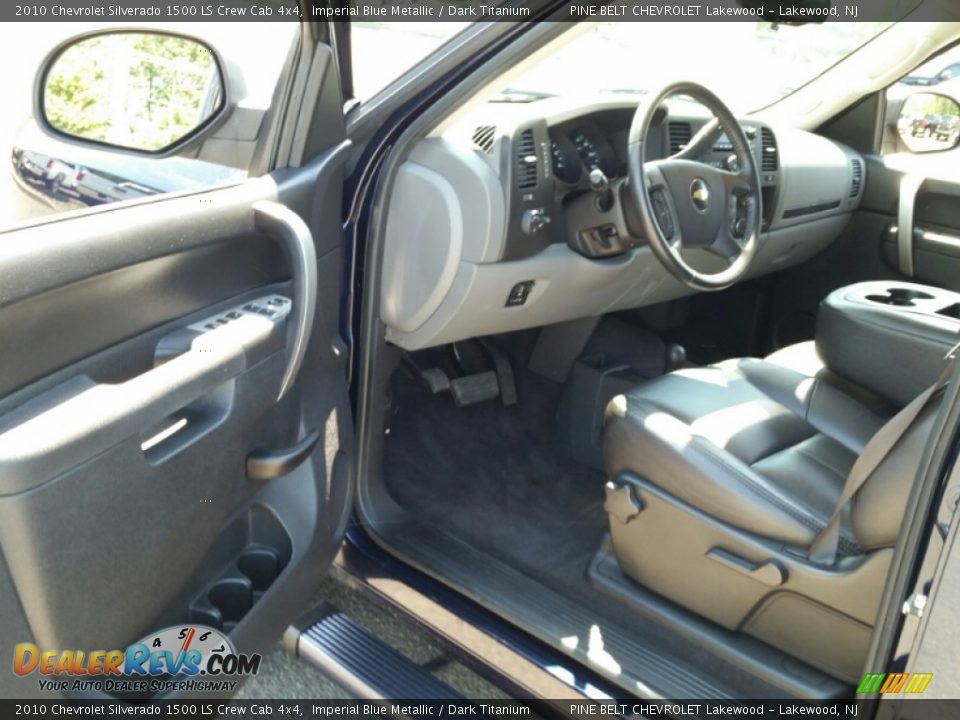 2010 Chevrolet Silverado 1500 LS Crew Cab 4x4 Imperial Blue Metallic / Dark Titanium Photo #17