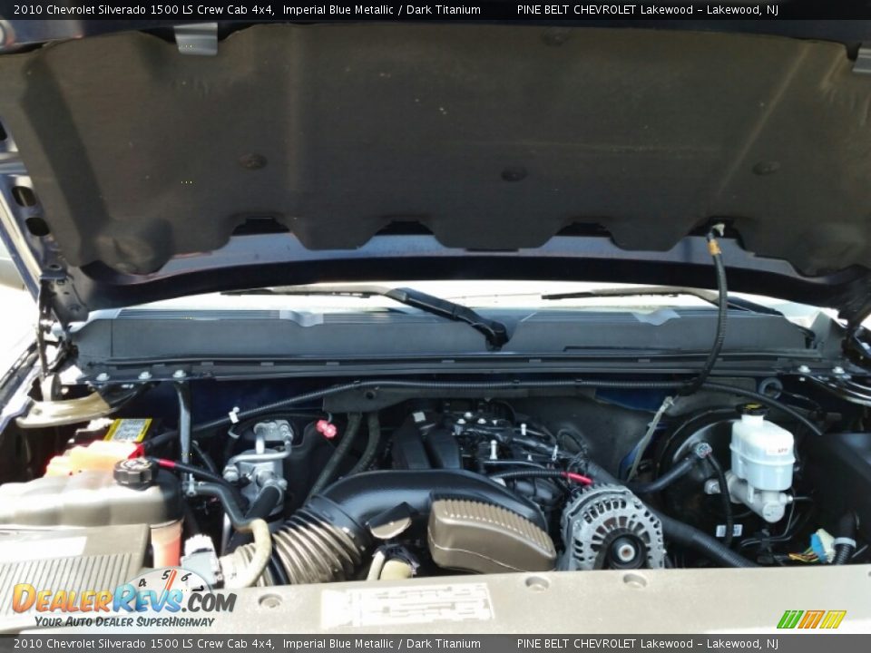 2010 Chevrolet Silverado 1500 LS Crew Cab 4x4 Imperial Blue Metallic / Dark Titanium Photo #25