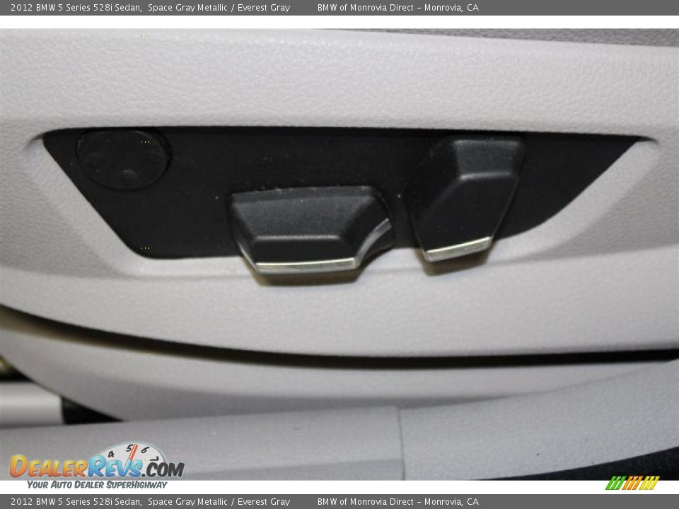 2012 BMW 5 Series 528i Sedan Space Gray Metallic / Everest Gray Photo #14