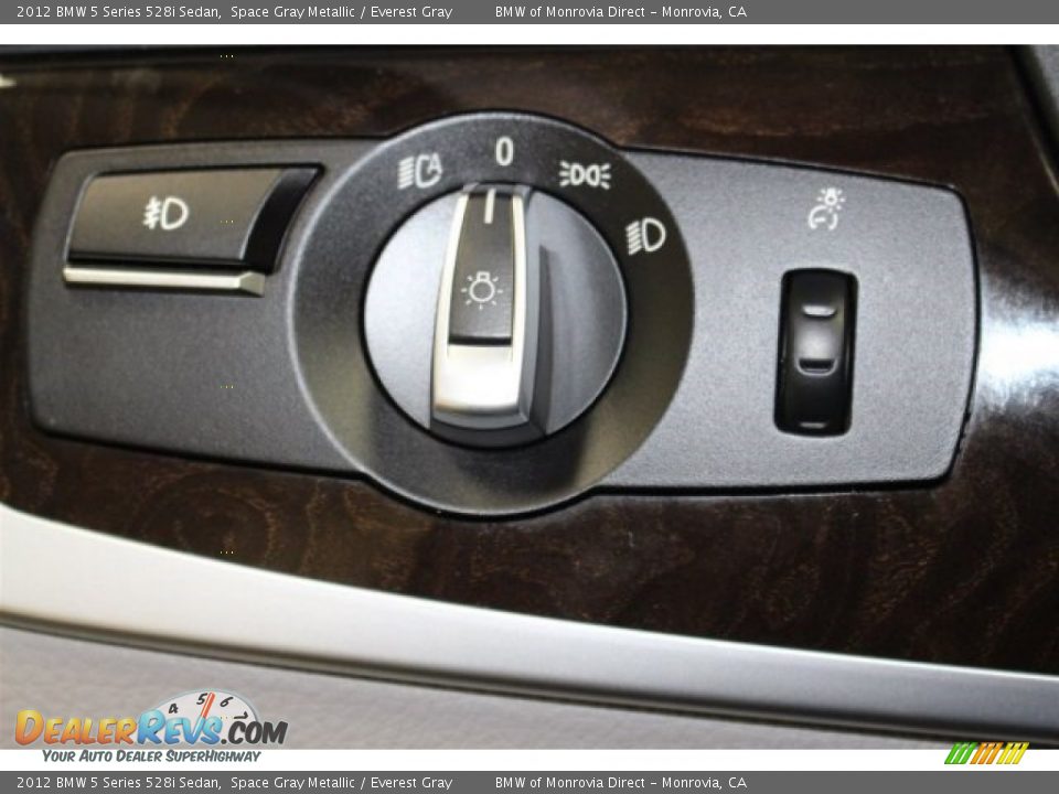 2012 BMW 5 Series 528i Sedan Space Gray Metallic / Everest Gray Photo #22