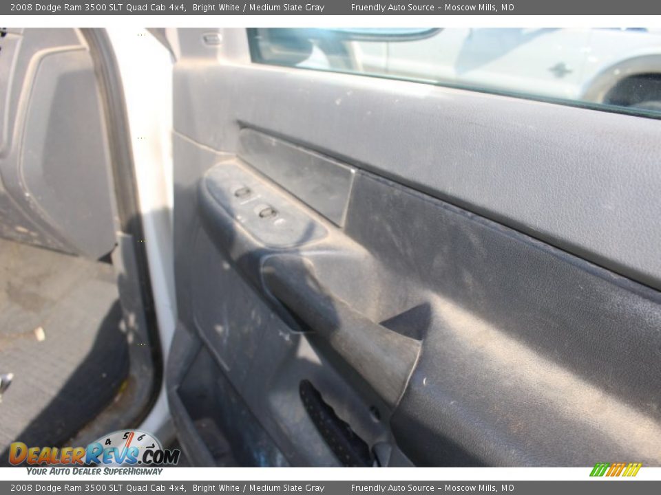 2008 Dodge Ram 3500 SLT Quad Cab 4x4 Bright White / Medium Slate Gray Photo #22