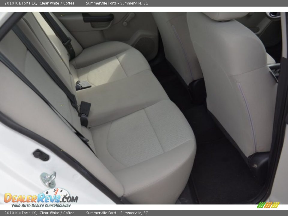 2010 Kia Forte LX Clear White / Coffee Photo #12