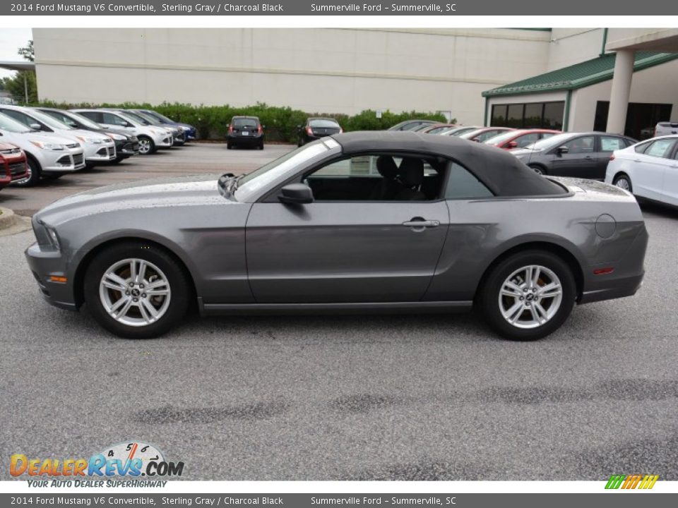 2014 Ford Mustang V6 Convertible Sterling Gray / Charcoal Black Photo #2