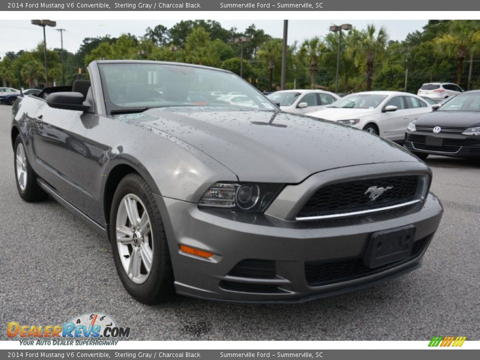 2014 Ford Mustang V6 Convertible Sterling Gray / Charcoal Black Photo #3
