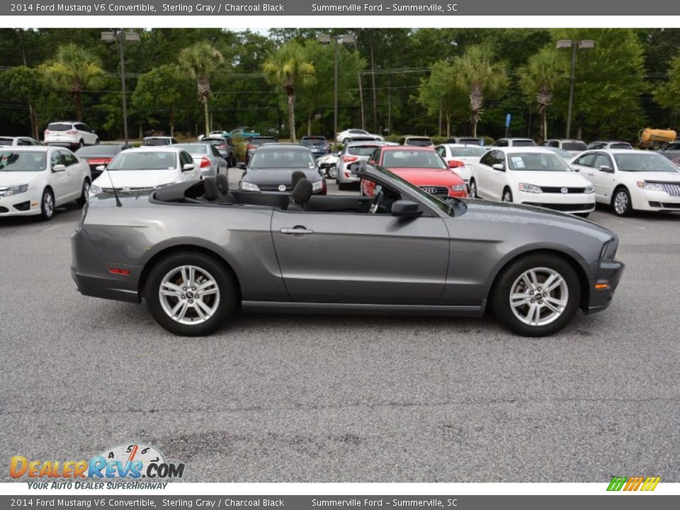 2014 Ford Mustang V6 Convertible Sterling Gray / Charcoal Black Photo #6