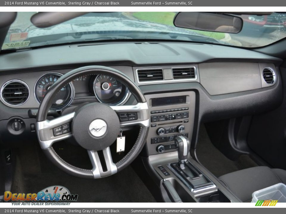 2014 Ford Mustang V6 Convertible Sterling Gray / Charcoal Black Photo #12