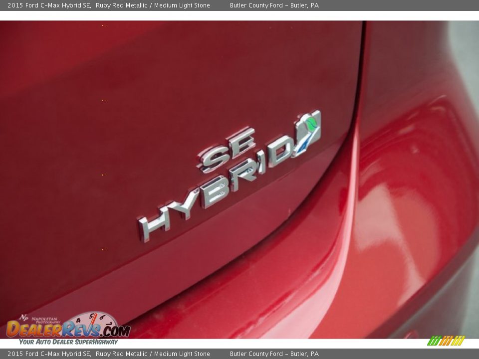 2015 Ford C-Max Hybrid SE Ruby Red Metallic / Medium Light Stone Photo #2