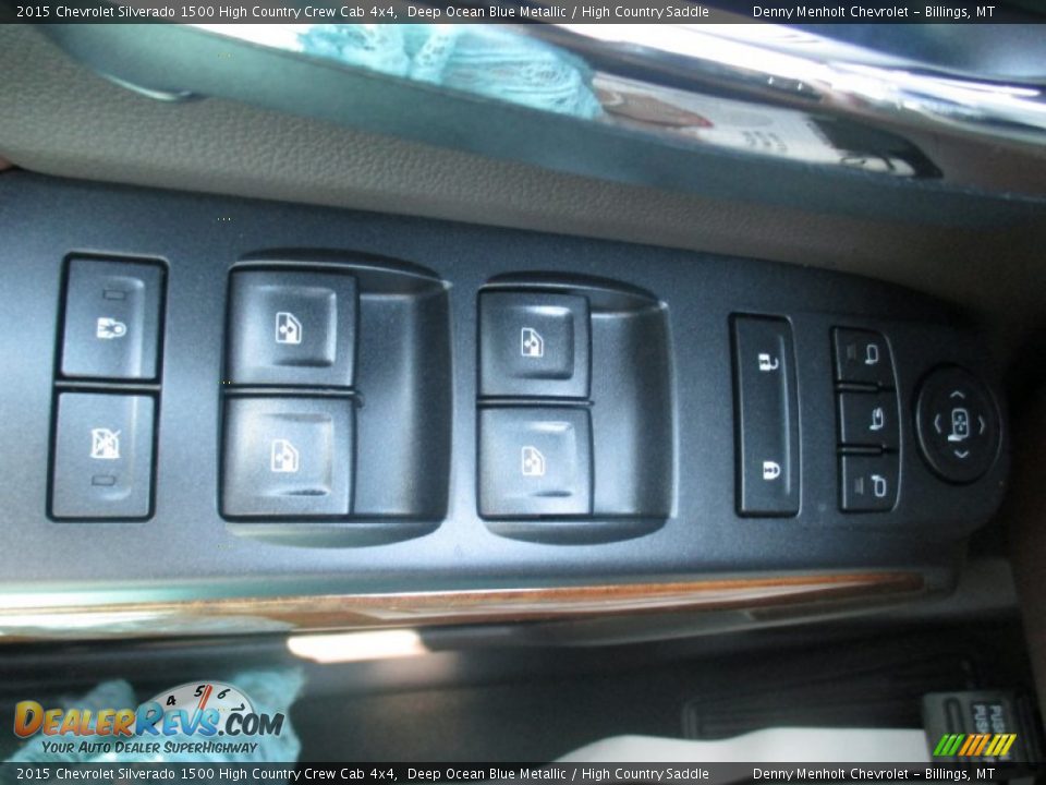 2015 Chevrolet Silverado 1500 High Country Crew Cab 4x4 Deep Ocean Blue Metallic / High Country Saddle Photo #15