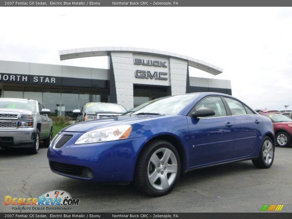 2007 Pontiac G6 Sedan Electric Blue Metallic / Ebony Photo #1