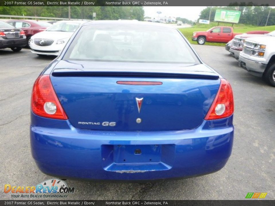 2007 Pontiac G6 Sedan Electric Blue Metallic / Ebony Photo #4