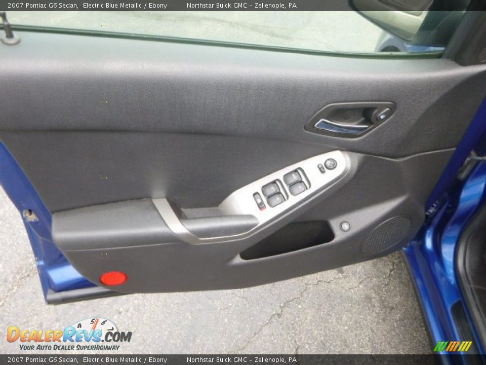 2007 Pontiac G6 Sedan Electric Blue Metallic / Ebony Photo #15