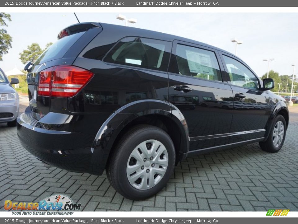 2015 Dodge Journey American Value Package Pitch Black / Black Photo #3