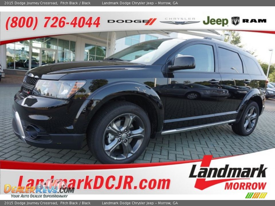 2015 Dodge Journey Crossroad Pitch Black / Black Photo #1