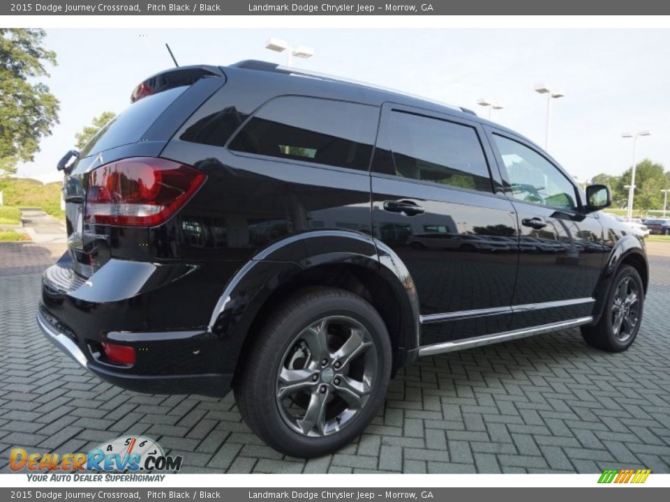 2015 Dodge Journey Crossroad Pitch Black / Black Photo #3