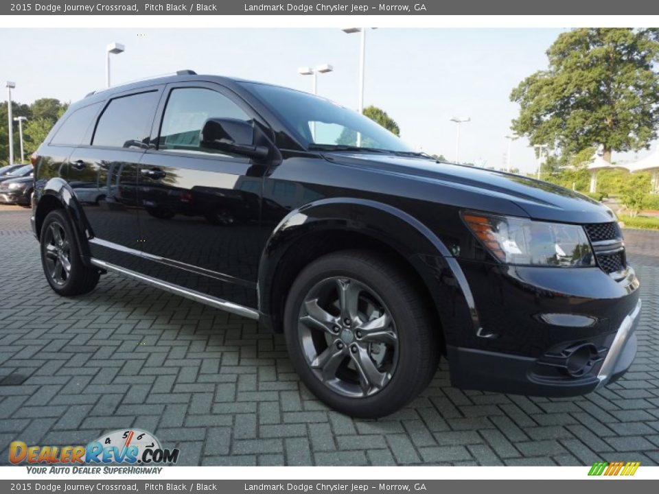 2015 Dodge Journey Crossroad Pitch Black / Black Photo #4