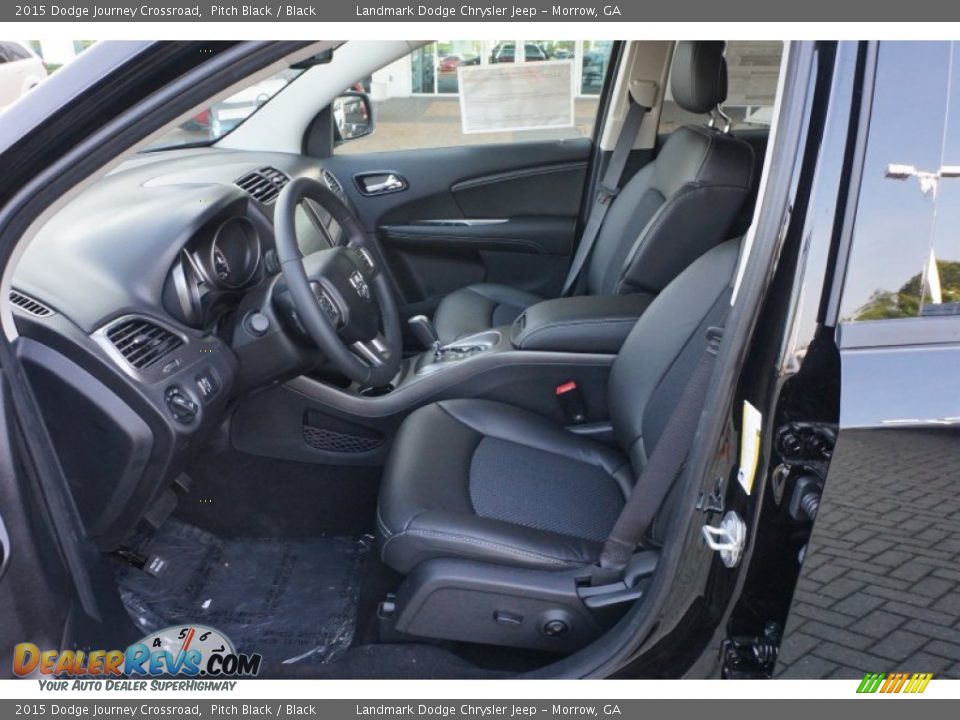 2015 Dodge Journey Crossroad Pitch Black / Black Photo #6