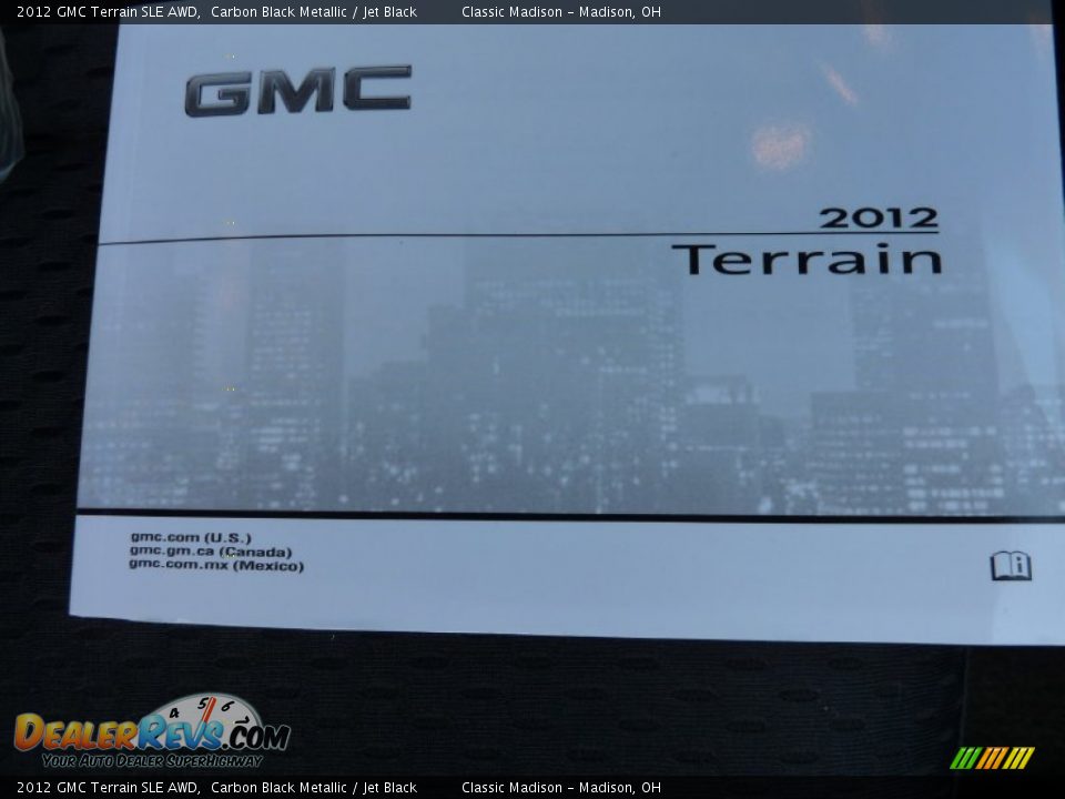 2012 GMC Terrain SLE AWD Carbon Black Metallic / Jet Black Photo #12