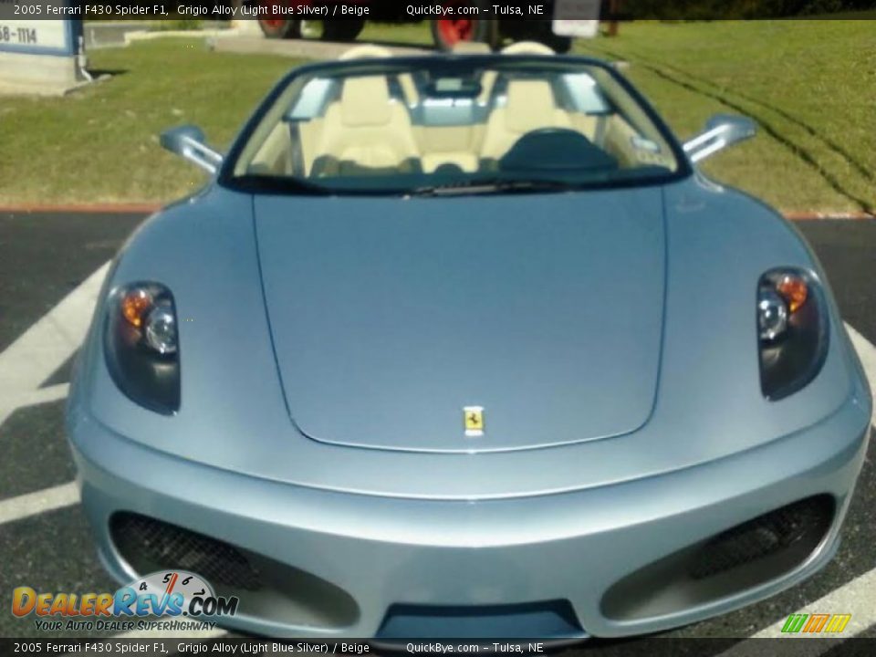 2005 Ferrari F430 Spider F1 Grigio Alloy (Light Blue Silver) / Beige Photo #2
