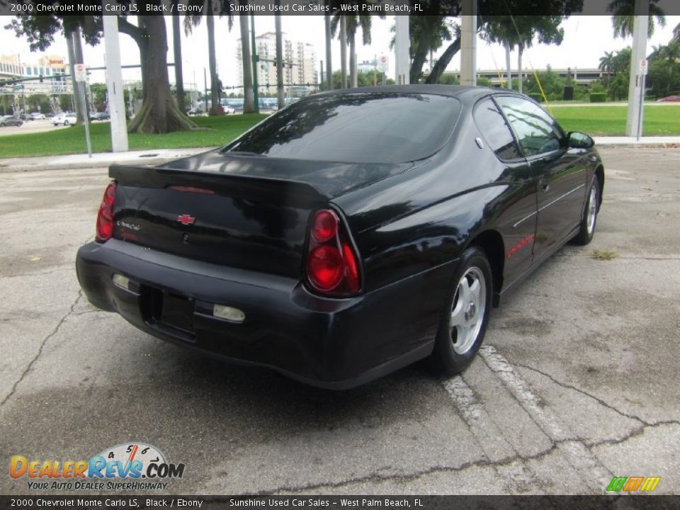 2000 Chevrolet Monte Carlo LS Black / Ebony Photo #4