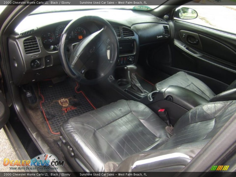 2000 Chevrolet Monte Carlo LS Black / Ebony Photo #9