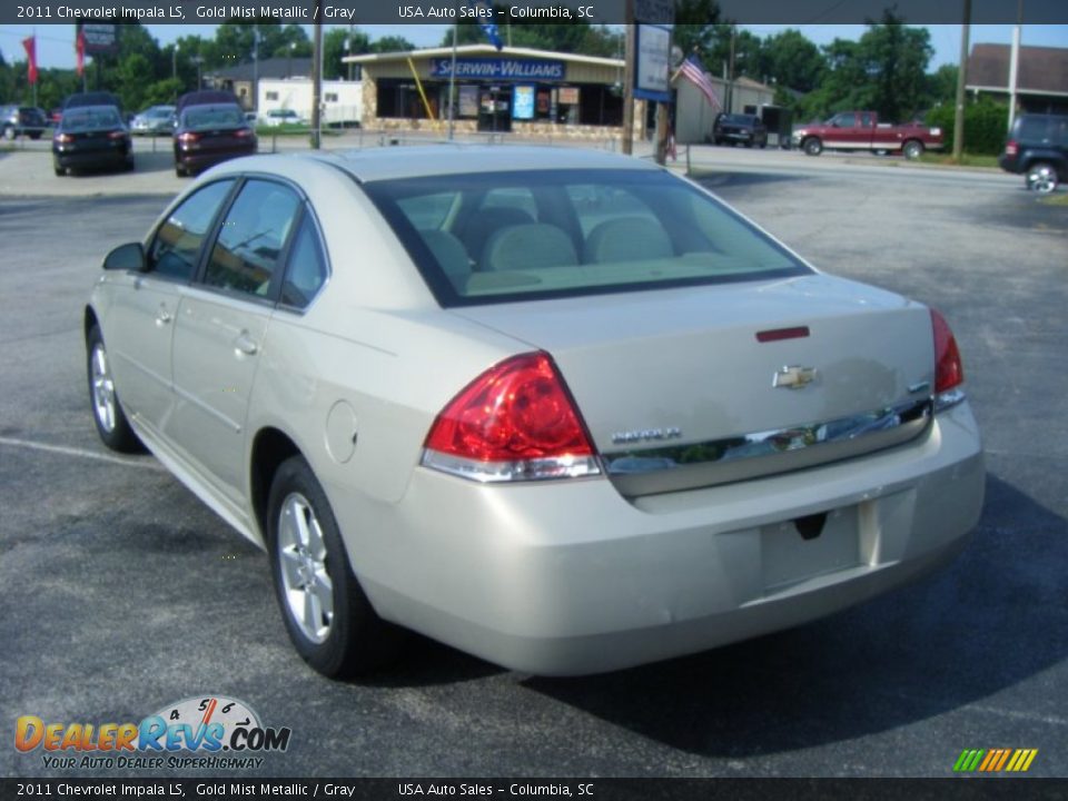 2011 Chevrolet Impala LS Gold Mist Metallic / Gray Photo #3