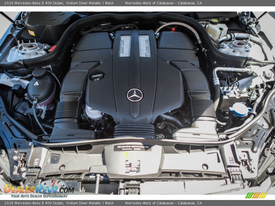 2016 Mercedes-Benz E 400 Sedan Iridium Silver Metallic / Black Photo #9
