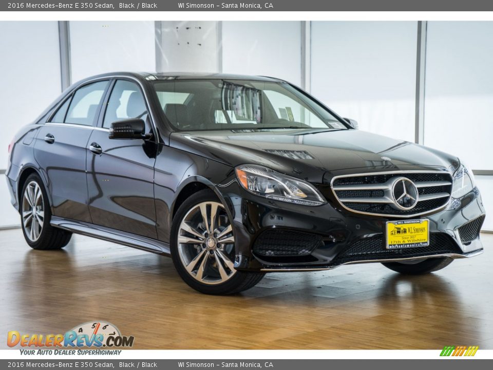 2016 Mercedes-Benz E 350 Sedan Black / Black Photo #12