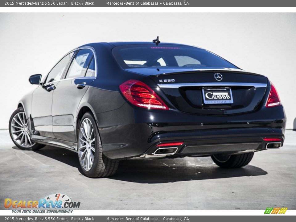 2015 Mercedes-Benz S 550 Sedan Black / Black Photo #2