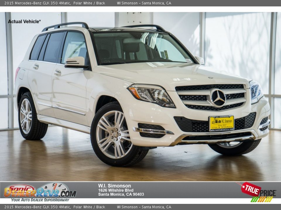 2015 Mercedes-Benz GLK 350 4Matic Polar White / Black Photo #1