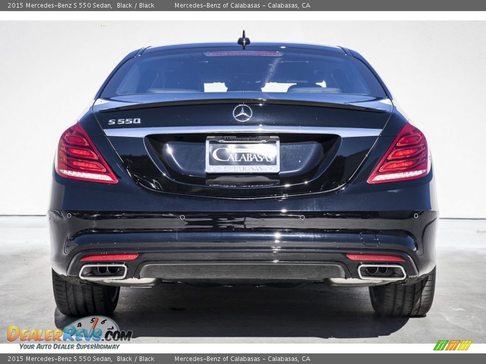 2015 Mercedes-Benz S 550 Sedan Black / Black Photo #3