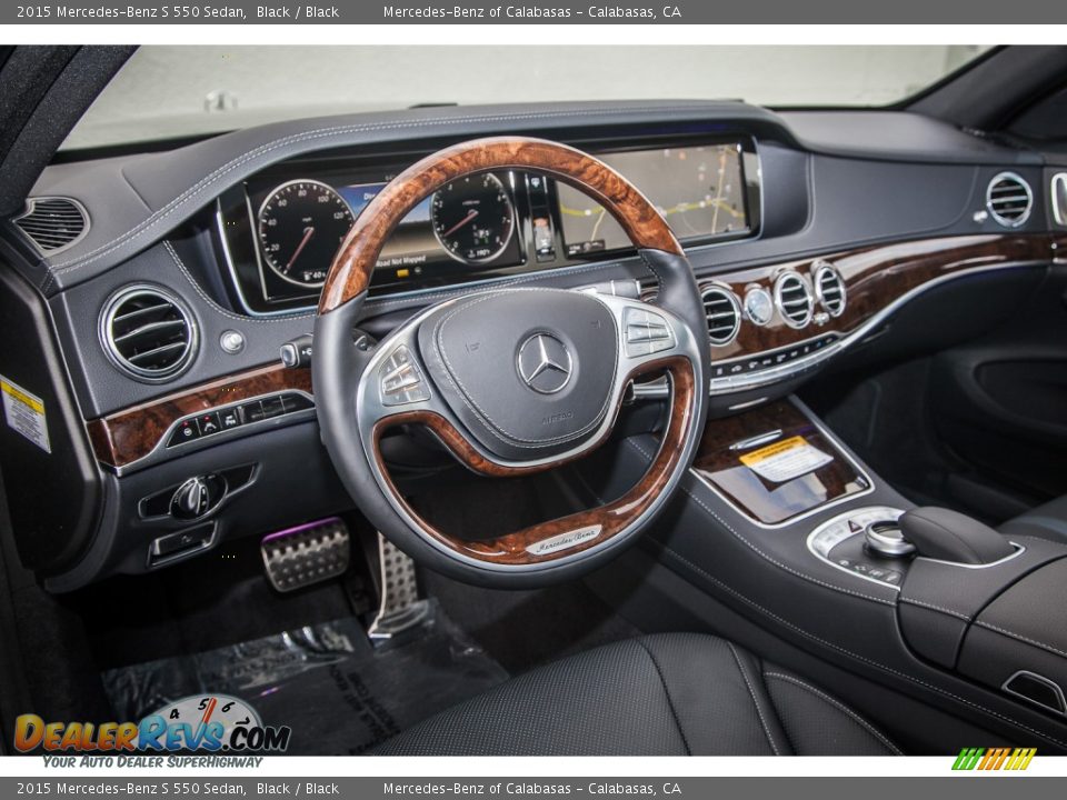 2015 Mercedes-Benz S 550 Sedan Black / Black Photo #5