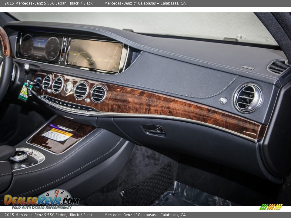 2015 Mercedes-Benz S 550 Sedan Black / Black Photo #8