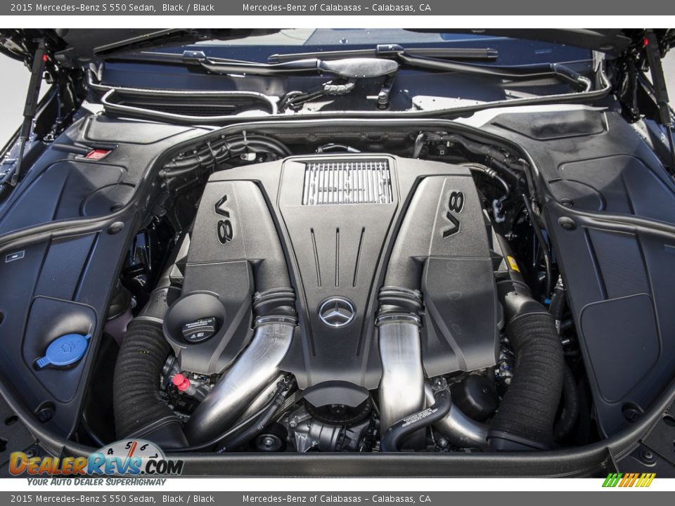 2015 Mercedes-Benz S 550 Sedan Black / Black Photo #9
