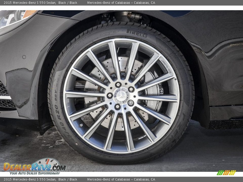 2015 Mercedes-Benz S 550 Sedan Black / Black Photo #10