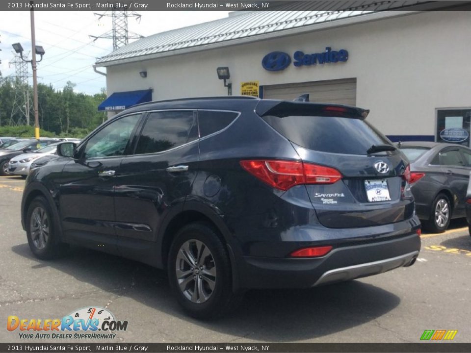 2013 Hyundai Santa Fe Sport Marlin Blue / Gray Photo #6