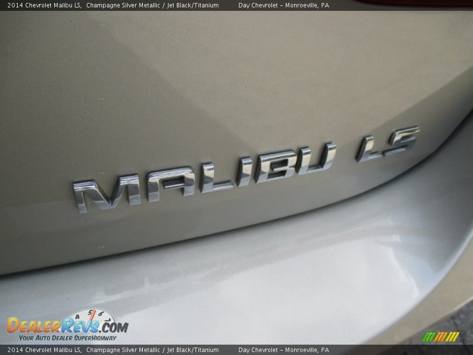 2014 Chevrolet Malibu LS Champagne Silver Metallic / Jet Black/Titanium Photo #7