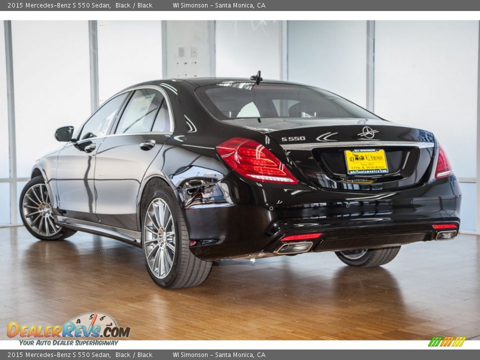 2015 Mercedes-Benz S 550 Sedan Black / Black Photo #3