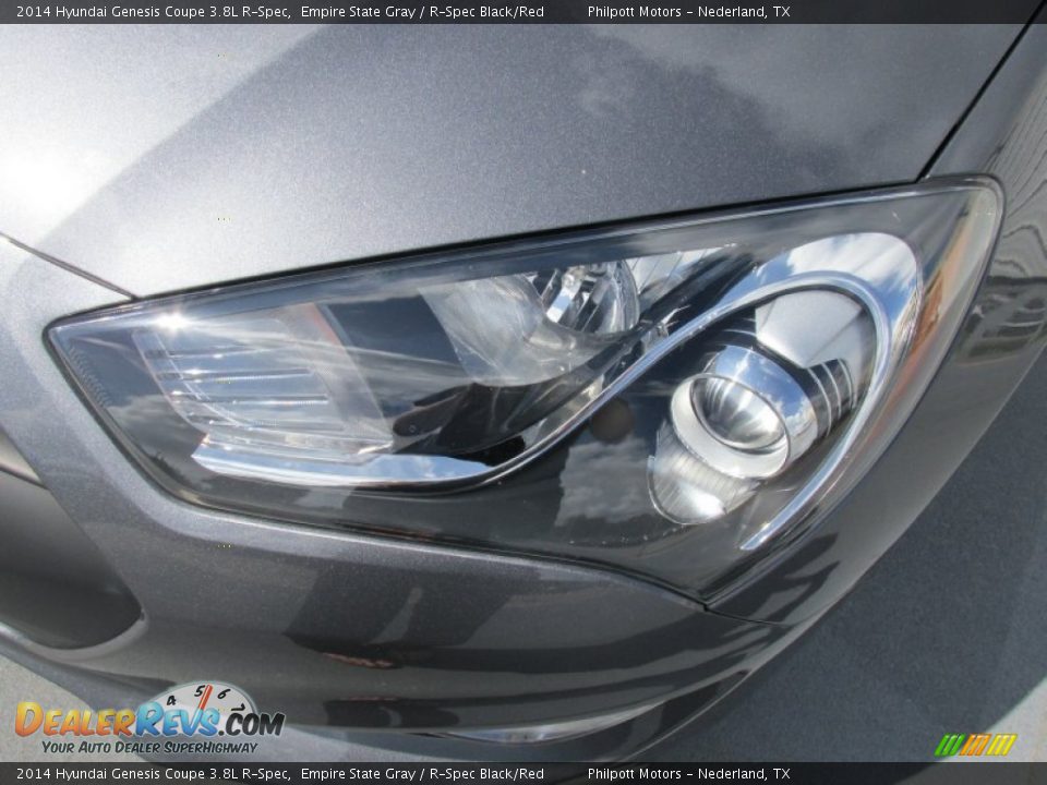 2014 Hyundai Genesis Coupe 3.8L R-Spec Empire State Gray / R-Spec Black/Red Photo #6