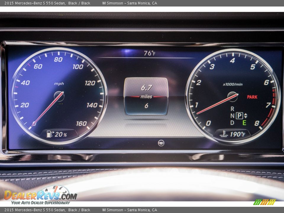 2015 Mercedes-Benz S 550 Sedan Black / Black Photo #7