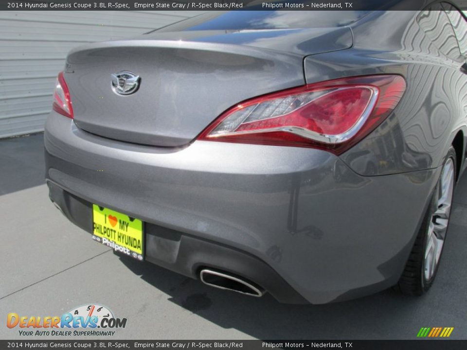 2014 Hyundai Genesis Coupe 3.8L R-Spec Empire State Gray / R-Spec Black/Red Photo #12