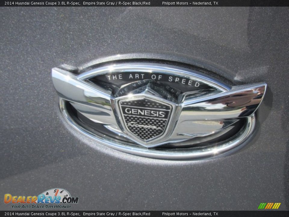 2014 Hyundai Genesis Coupe 3.8L R-Spec Empire State Gray / R-Spec Black/Red Photo #13